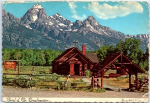 Postcard - Chapel of the Transfiguration at Moose, Wyoming