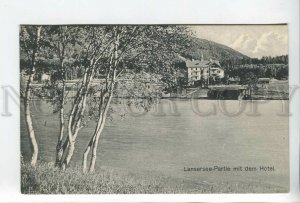 438251 AUSTRIA Lanser lake Hotel Vintage postcard