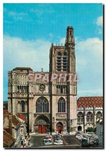 Postcard Modern Wonders of the Yonne Sens Yonne Cathedral Saint Etienne