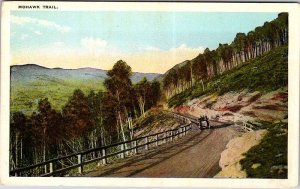 Postcard ROAD SCENE Mohawk Trail Massachusetts MA AM6168