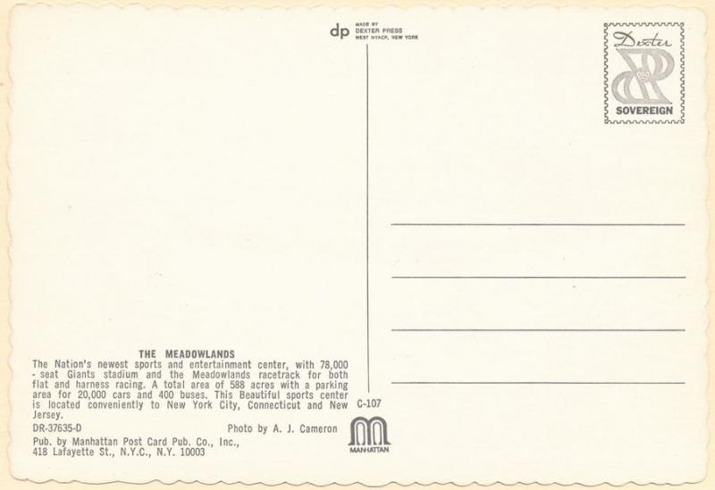 New York Giants Football Stadium at the Meadowlands NJ, New Jersey