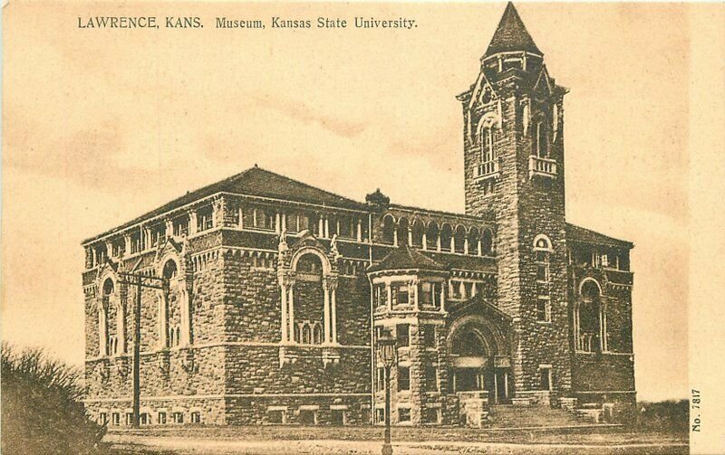 Lawrence Kansas Museum Kansas State University PCK Series Postcard 9027