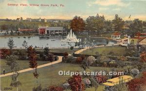 General View Willow Grove Park, Pennsylvania, PA, USA Unused 