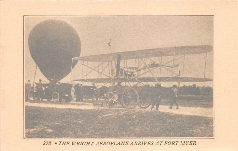 uk40074 wright aeroplane arrives at fort myer london real photo uk aviation