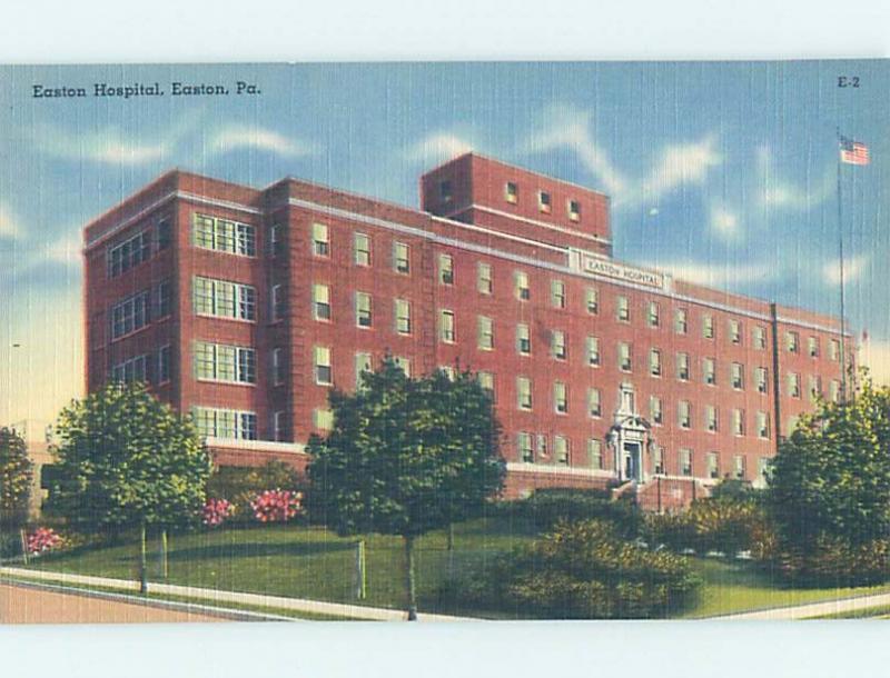 Unused Linen HOSPITAL SCENE Easton - Near Allentown Pennsylvania PA W2767