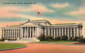 Vintage Postcard Oklahoma State Capitol Building Historic Landmark Oklahoma City 