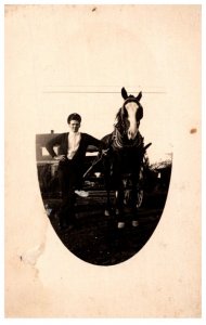 Man with Draft Horse