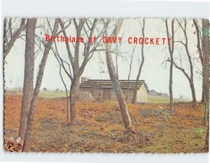 Postcard Birthplace of Davy Crockett, Limestone, Tennessee