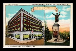FRANCIS SCOTT KEY HOTEL MONUMENT FREDERICK MARYLAND