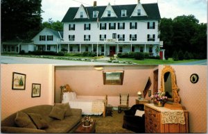 Vtg Ludlow Vermont VT Echo Lake Inn Unused Chrome Postcard