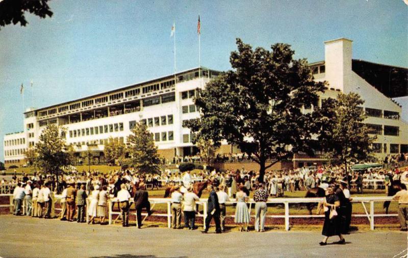 Oceanport New Jersey Monmouth Park Street View Vintage Postcard K53318