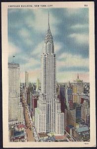 Chrysler Building New York NY unused c1930's