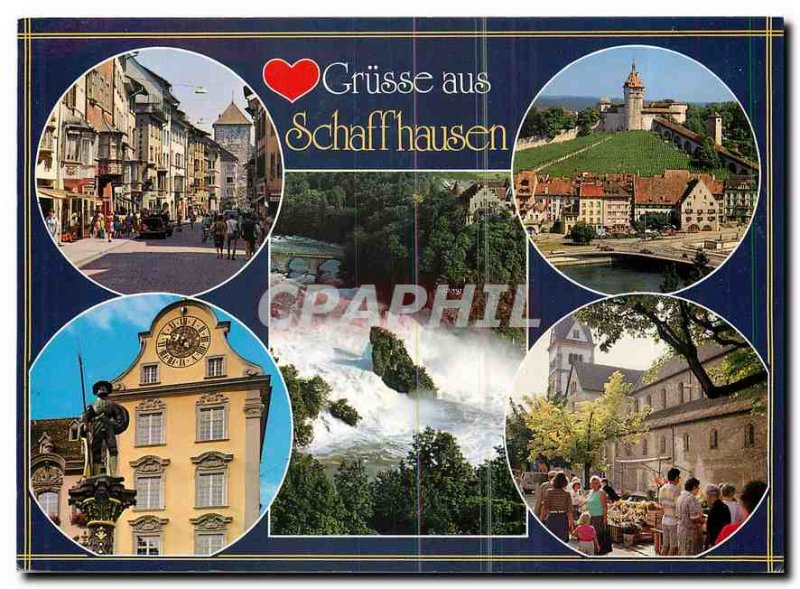 Old Postcard Grusse aus Schaffhausen