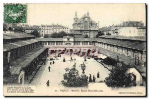 Old Postcard Nancy Walk San Sebastian Church