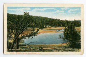 Postcard Firehole Lake Yellowstone Park Wyoming Standard View Card