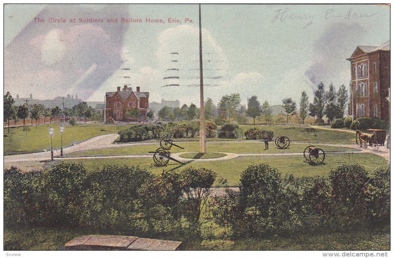 The Circle at Soldiers and Soldiers Home,  Erie,  Pennsylvania,  PU_1909