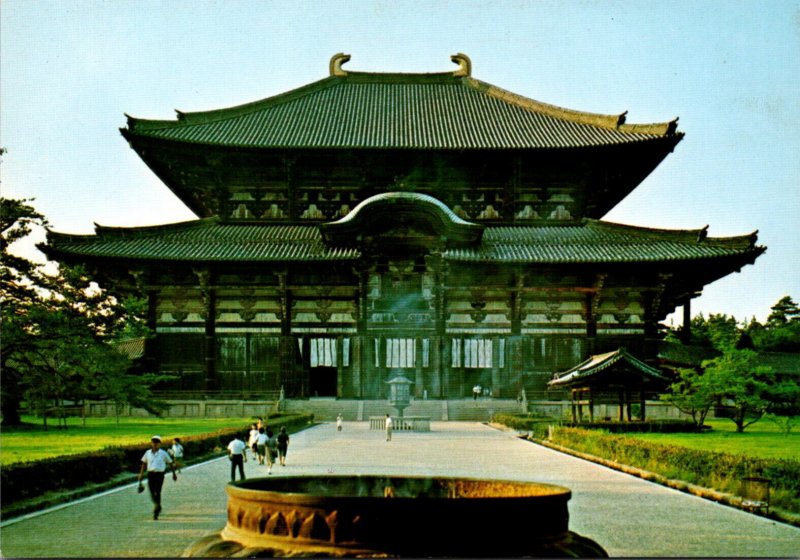Japan Nara Todaiji Temple The Hall For The Great Image Of Buddha