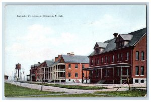 Bismarck North Dakota ND Postcard Barracks Ft. Lincoln Exterior Building c1910