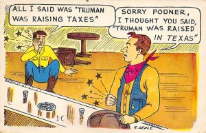 Comic View Postcard Backing 