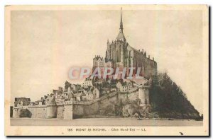 Old postcard Mont St Michel Cote Nord Est