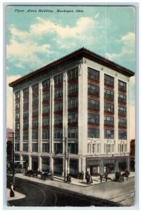 1910 Flynn Ames Building Exterior Scene Muskogee Oklahoma OK Antique Postcard