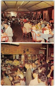 UNION HOTEL Italian Food OCCIDENTAL, CA Panizzera 1950s Chrome Vintage Postcard