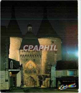 Modern Postcard Nancy Meurthe and Mouselle Gate Craffe night view