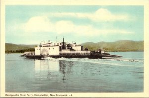 Restigouche River Ferry Campbellton New Brunswick NB Canada UNP WB Postcard L10
