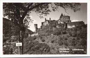 Luxembourg Vianden Castle Vintage RPPC 04.13