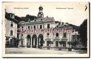 Old Postcard Uriage Les Bains Etablissement Thermal