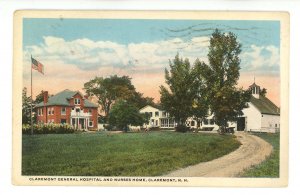 NH - Claremont. Claremont General Hospital & Nurses Home ca 1918