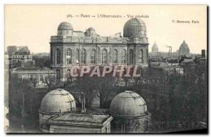 Old Postcard Paris L & # 39Observatoire General view