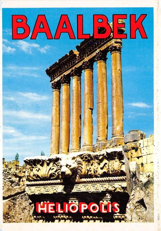 B53275 Lebanon Baalbeck the six columns of the Jupiter Temple