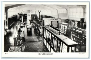 c1940's View Looking East Fiji Museum Interior View RPPC Photo Vintage Postcard