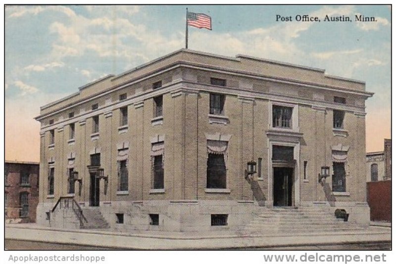 Post Office Austin Minnesota 1915