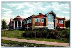 Des Moines Iowa IA Postcard Iowa State Fair Grounds Agricultural Building c1910