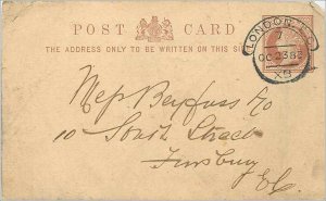 Entier Postal Stationery Postal Great Britain Great Britain 1883 London to Fi...