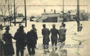 Life Line Rescuers, Flood March 1913 - Dayton, Ohio OH Postcard