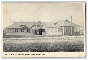 c1910 YWCA Hostess House Exterior Camp Grant Illinois Vintage Antique Postcard