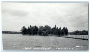 c1940 Peil's Island Lodge River Lake Townsend Wisconsin WI RPPC Photo Postcard