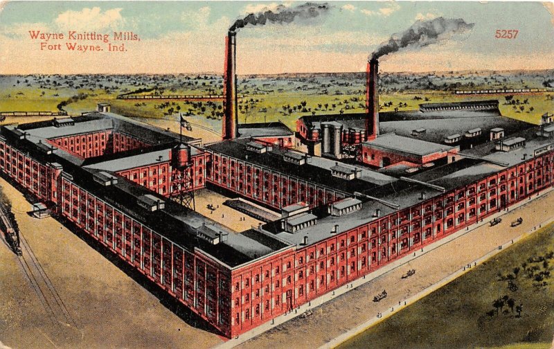 H92/ Fort Wayne Indiana Postcard c1910 Wayne Knitting Mills Factory 192