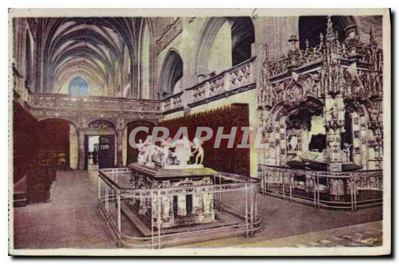 Old Postcard Around Bourg Ain Brou Church Choir