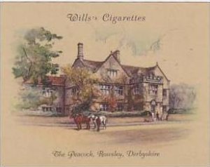 Wills Cigarette Card 2nd Series No 27 The Peacock Rowsley Derbyshire