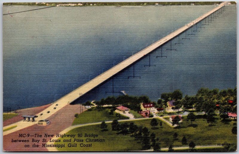 New Highway 90 Bridge Bay Saint Louis And Pass Christian Mississippi  Postcard