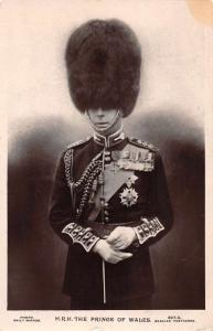 H.R.H. The Prince of Wales in military uniform and hat real photo pc Z40893