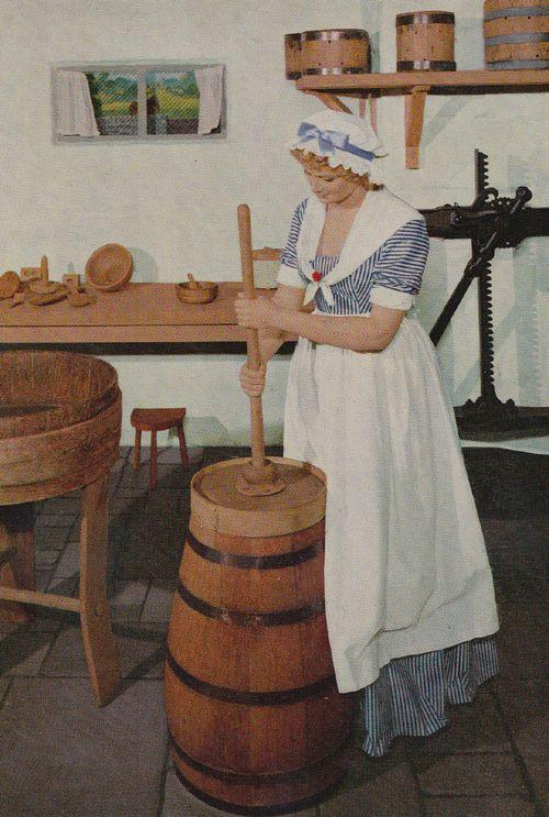 Victorian Female Dairy Worker Uniform Photo Postcard