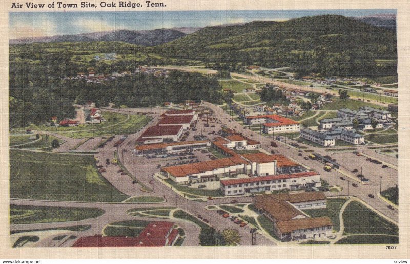 OAK RIDGE, Tennessee, PU-1953; Air View Of Town Site