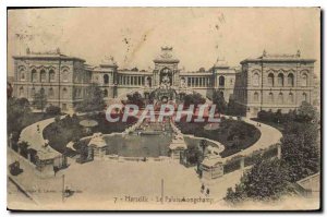 Old Postcard Marseille Le Palais Longchamp