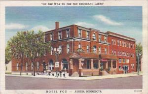 Minnesota Austin Hotel Fox 1950 Curteich