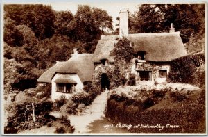 Cottage At Selworthy Green Minehead UK Real Photo RPPC Postcard